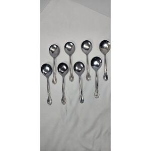 Lot 8 WALCO Discretion Teaspoons Silverplate Floral Flatware 6" Vintage